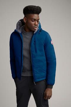 Chamarras Canada Goose Hombre México - Lodge Chaqueta De Plumas Azules Oscuro GN7691345